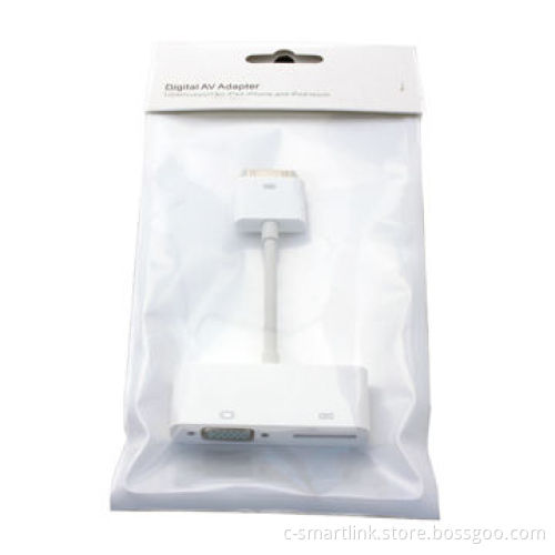 iPad to VGA + 30-pin Adapter for Apple iPad, iPad 2, New iPad 3, iPhone 4, iPhone 4s and iTouch 4